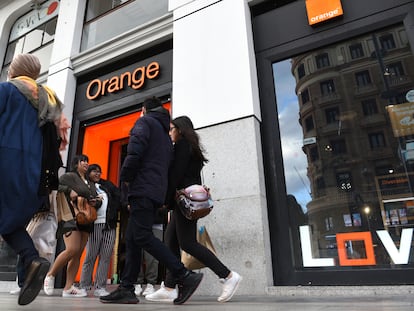 Tienda de Orange en el centro de Madrid.