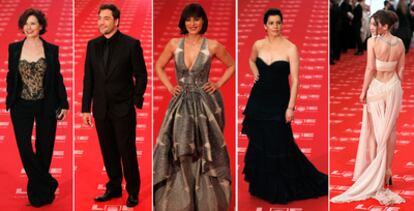 De izquierda a derecha, Iciar Bollain, Javier Bardem, Aitana Sánchez-Gijón, Laia Marull y María Valverde.