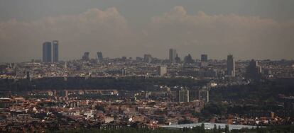 Boina de contaminación en Madrid.