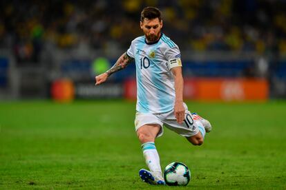 El argentino Lionel Messi en un partido de la Copa América en 2019.