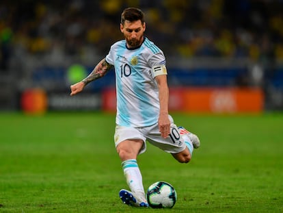 El argentino Lionel Messi en un partido de la Copa América en 2019.