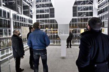 La obra en la torre Hejduk del Gaiás