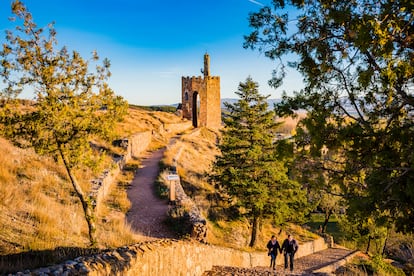 Torre vigía La Martina, desde la que se domina la villa segoviana de Ayllón y su comarca. 