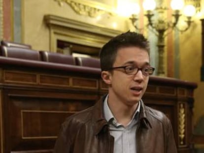 &Iacute;&ntilde;igo Errej&oacute;n, en el Congreso de los Diputados. 