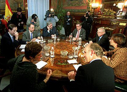 Representantes de Hacienda y del Gobierno vasco, en la reunión del pasado 27 de diciembre.