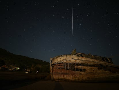 La lluvia de estrellas de las Gemínidas, el 13 de diciembre de 2022 en Inverness (EE UU).