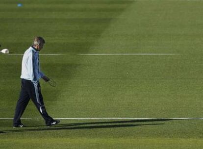 Manuel Pellegrini, en la ciudad deportiva de Valdebebas.