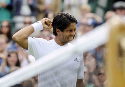 Fernando Verdasco celebra la victoria ante Benneteau.