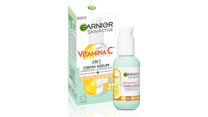 Serum de Garnier sobre fondo blanco