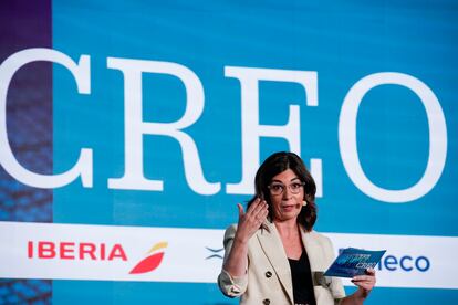 Marta González Novo, directora de Hoy por Hoy Madrid de la Cadena SER, conductora del acto durante la primera jornada.