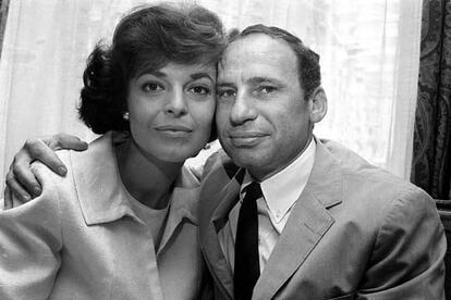 Anne Bancroft y Mel Brooks.