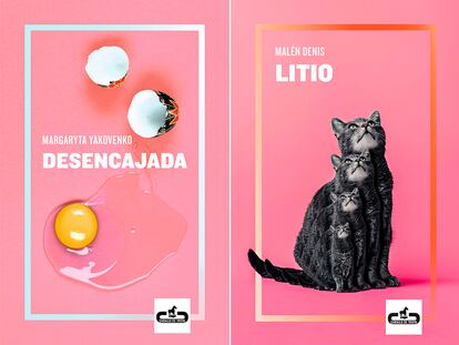Las portadas de los libros ‘Desencajada’ y ‘Litio’ editados por Caballo de Trolla.