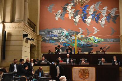 Sesión en el Congreso de la República, en Bogotá, Colombia, el 2 de diciembre 2024.