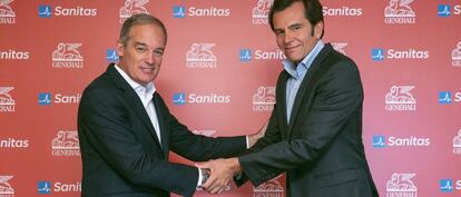 Santiago Villa (izquierda), consejero delegado de Generali en España, y su homólogo en Sanitas, Iñaki Peralta.