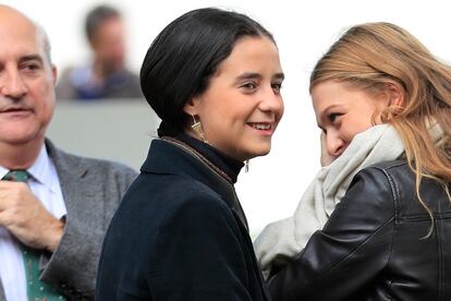 Victoria Federica de Marichalar en el hipódromo de la Zarzuela de Madrid el pasado octubre.