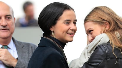 Victoria Federica de Marichalar en el hipódromo de la Zarzuela de Madrid el pasado octubre.