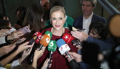 Madrid regional leader Cristina Cifuentes.