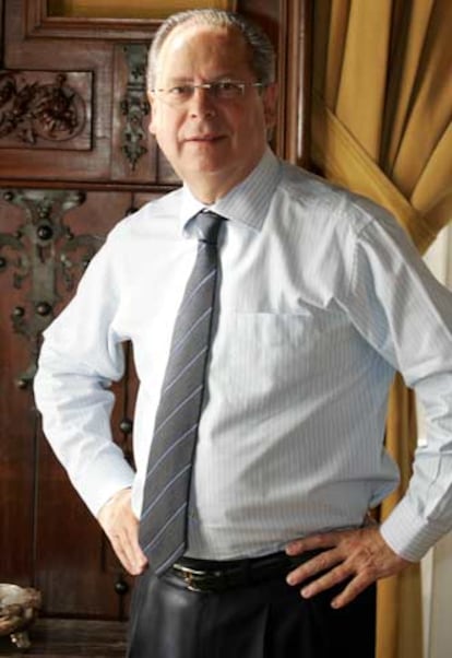 El <i>superministro</i> José Dirceu, tras la entrevista.