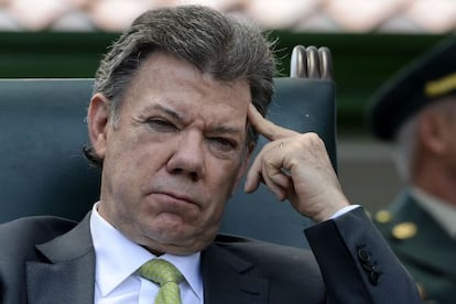 El presidente colombiano, Juan Manuel Santos, el pasado viernes.