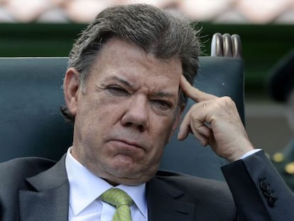 El presidente colombiano, Juan Manuel Santos, el pasado viernes.