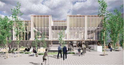 Proyecto de 'La Biblioteca de los Mil Soles', en el barrio de Butarque, distrito Villaverde, que albergará también un centro cultural.