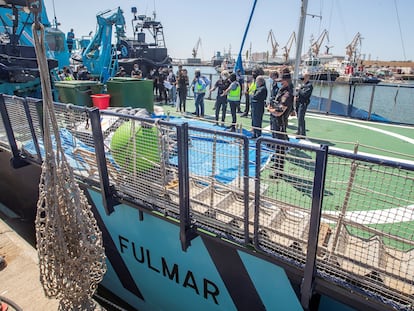 Los 1.000 kilos de cocaína decomisados por la policía, que pertenecían a una red de narcotráfico liderada por un exmiembro de la Royal Navy británica asentado en Cádiz.