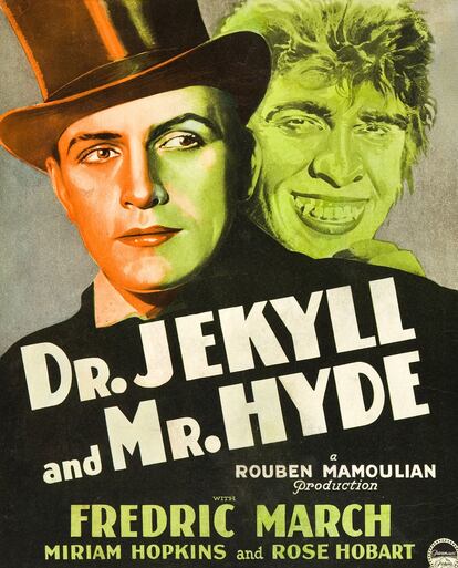 Póster de 1931 de 'Dr. Jekyll y Mr. Hyde'.