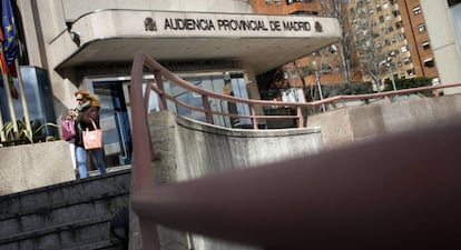 Fachada de la Audiencia Provincial de Madrid.