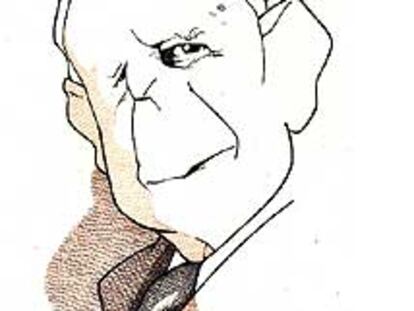 El pensador donostiarra Xavier Zubiri (1898-1983) visto por Loredano.