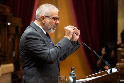 Carlos Carrizosa, líder de la oposición, en un momento de su intervención. Massimiliano Minocri