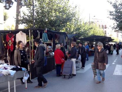 El mercado en Castalla.