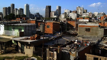 El barrio Villa 31 en Buenos Aires, Argentina.