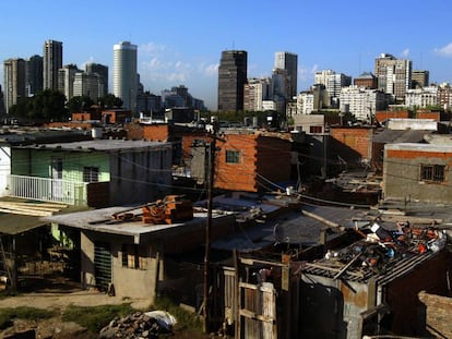 El barrio Villa 31 en Buenos Aires, Argentina.