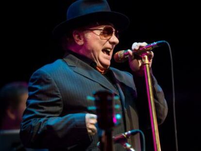 Van Morrison, durante su concierto en el Festival de Montreux.