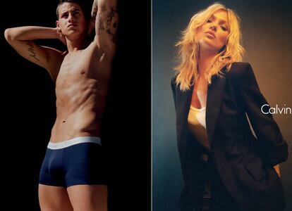 James y Kate Moss, en la próxima campaña de otoño de Calvin Klein.