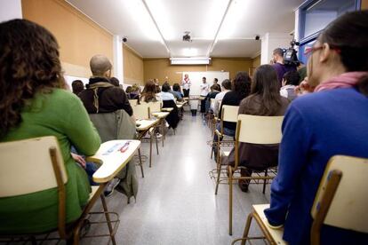 Interior de un aula.