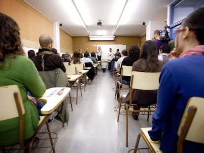 Interior de un aula.