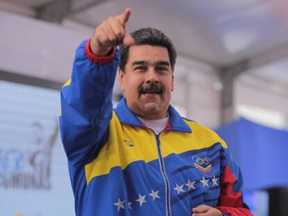 El mandatario venezolano, Nicolás Maduro, la semana pasada durante un acto. 