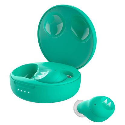 Motorola VerveBuds 250 en verde.