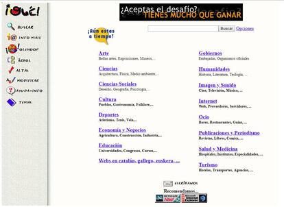 Olé fue el primer protobuscador en español. Lanzado en 1996, su funcionamiento era como el de un directorio: sus siglas significaban “Ordenamiento de Links Especializados”. En 1999 lo absorbió Telefónica para incorporarlo a Terra.