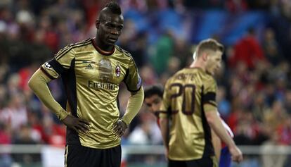 Balotelli se lamenta de una oxasión fallada