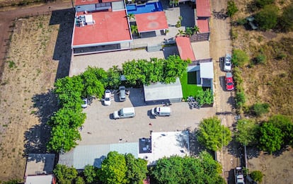 An overhead view of 'El Doce,' where Edwin Antonio Rubio López, alias 'El Max,' was arrested and 19 people were killed.