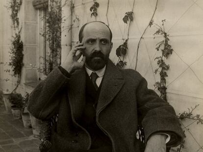 Juan Ramón Jiménez (Moguer, Huelva, 1881-San Juan de Puerto Rico, 1958, premio Nobel de Literatura 1956), fotografiado en 1923.