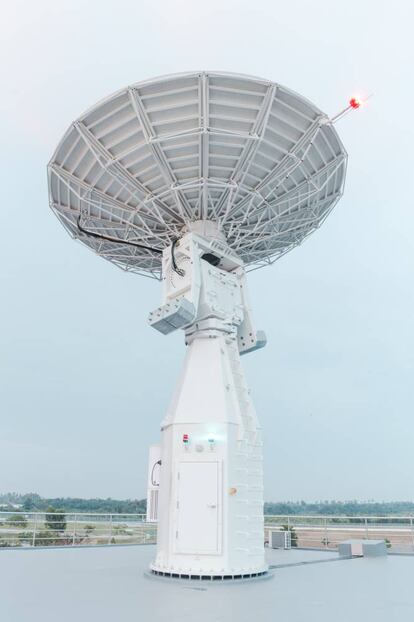 De la serie 'Space Project 2088', seleccionada en la categoría 'Discovery'. En la imagen una de las antenas más recientes instaladas en la Agencia Espacial Nacional de Malasia.