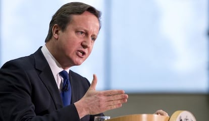 El primer ministro británico, este viernes.