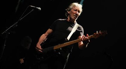  Roger Waters durante su concierto ayer en el Wizink center.