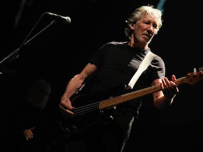 Roger Waters durante su concierto ayer en el Wizink center.