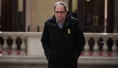 El diputat de Junts Per Catalunya, Quim Torra, al Parlament.