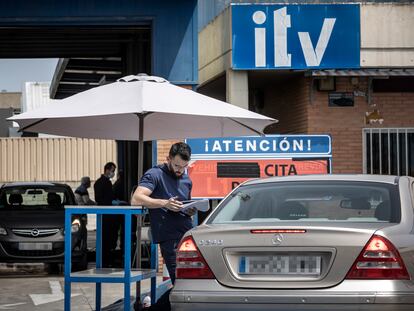 La ITV del polígono de Vara de Quart, de Valencia, en una imagen de esta mañana.