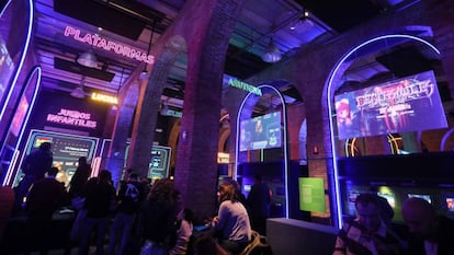 Presentació de l'exposició de videojocs 'Game On', a la Fundació Canal, a Madrid.